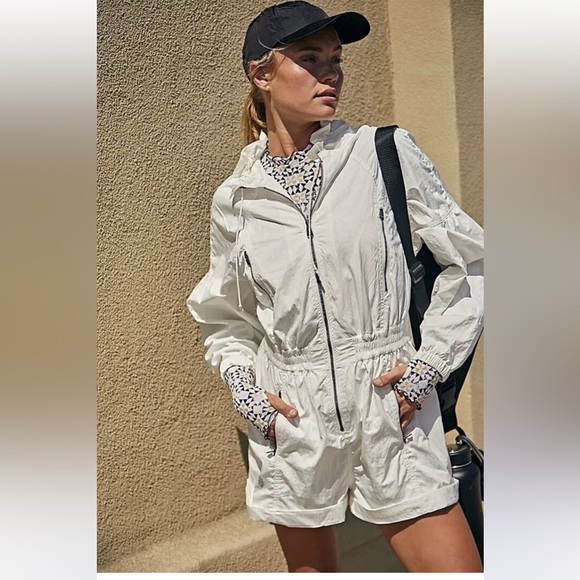 FP Movement by Free People Pants - Free people movement white one piece romper. Size m. Excellent condition.
